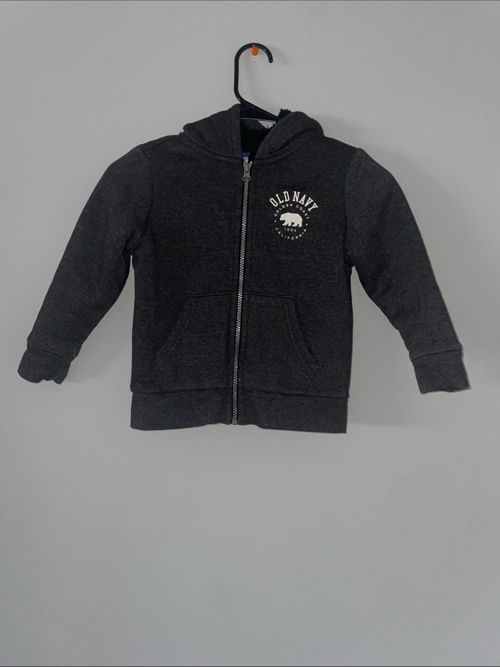 Old Navy Kids Black Zip Hoodie with Logo